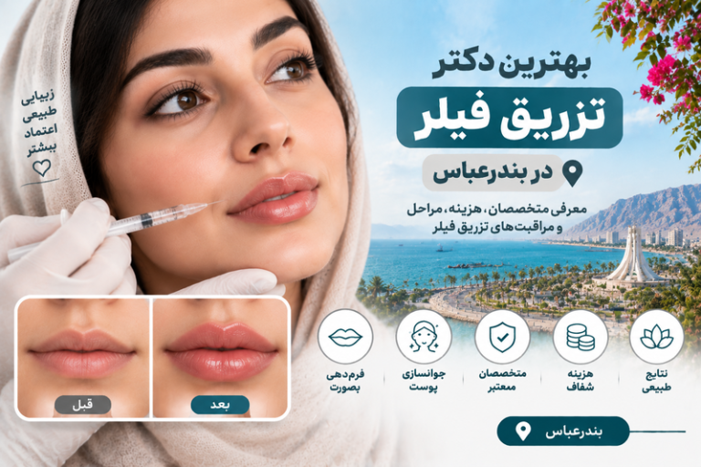 بهترین دکتر تزریق فیلر در بندرعباس؛ معرفی متخصصان فرم‌دهی صورت و جوانسازی پوست
