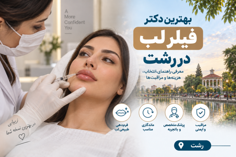 بهترین دکتر تزریق فیلر لب در رشت؛ راهنمای انتخاب پزشک، انواع فیلر، هزینه و مراقبت‌ها