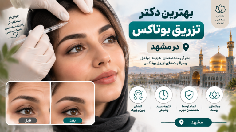 بهترین دکتر تزریق بوتاکس در مشهد؛ معرفی متخصصان بوتاکس و جوانسازی صورت