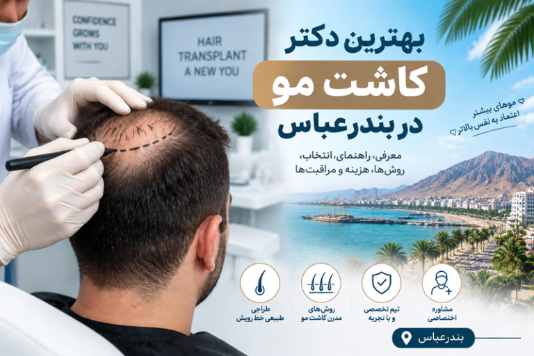 بهترین دکتر کاشت مو در بندرعباس؛ راهنمای انتخاب پزشک، روش‌ها و هزینه کاشت مو