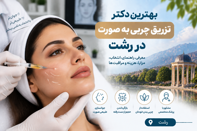 بهترین دکتر تزریق چربی به صورت در رشت