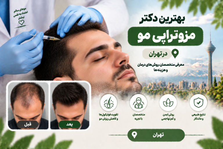 بهترین دکتر مزوتراپی مو در تهران؛ معرفی متخصصان، مزایا، هزینه و مراحل درمان