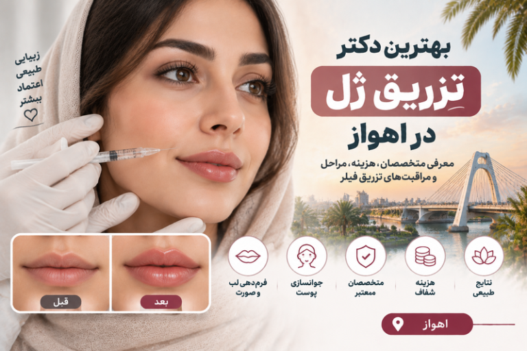 بهترین دکتر تزریق ژل در اهواز؛ معرفی متخصصان تزریق فیلر و فرم‌دهی صورت